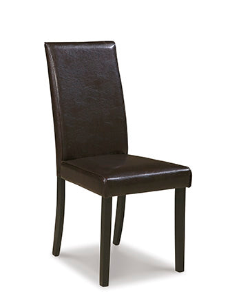 Dining UPH Side Chair (2/CN) Kimonte Dark Brown