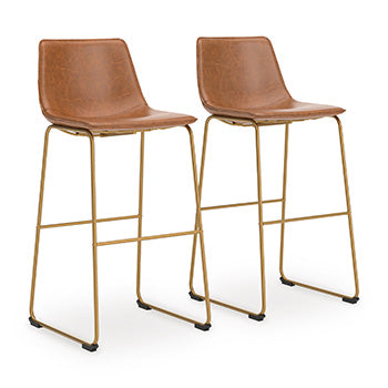 Tall UPH Barstool (2/CN) Ciabori Brown/Gold