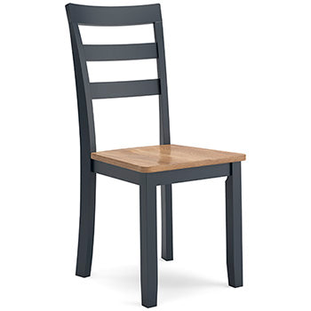 Dining Room Side Chair (2/CN) Gesthaven Natural/Blue
