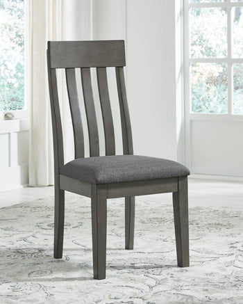 Dining UPH Side Chair (2/CN) Hallanden Two-tone Gray