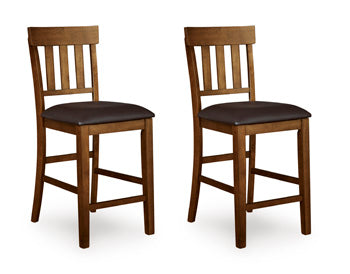 Upholstered Barstool (2/CN) Ralene Medium Brown