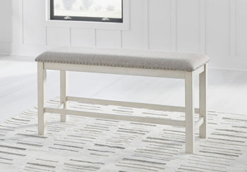DBL Counter UPH Bench (1/CN) Robbinsdale Antique White