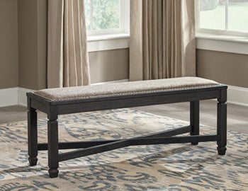 Upholstered Bench Tyler Creek Black/Grayish Brown