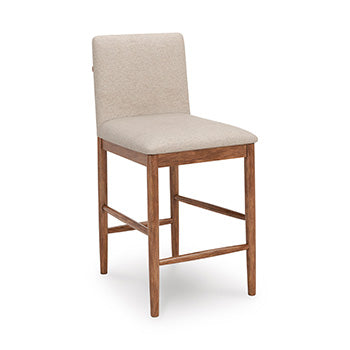 Upholstered Barstool (2/CN) Isanti Light Brown
