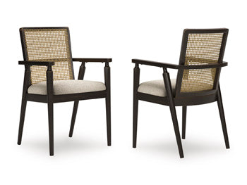 Dining UPH Arm Chair (2/CN) Galliden Black