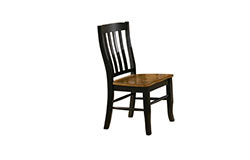 Quail's Run Almond/Ebony Rake back Chair