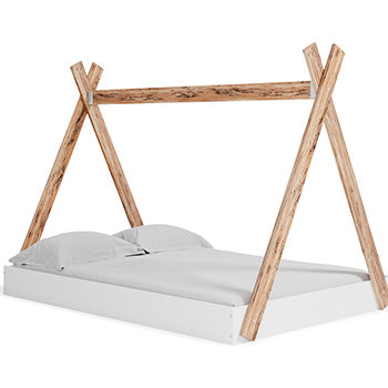 Full Tent Complete Bed in Box Piperton Two-tone Brown/White