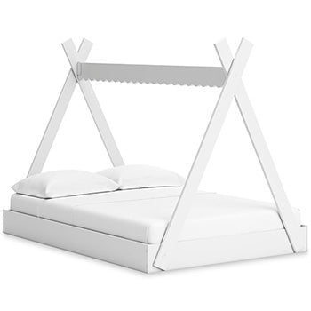Full Tent Complete Bed in Box Hallityn White