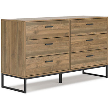 Six Drawer Dresser Deanlow Honey