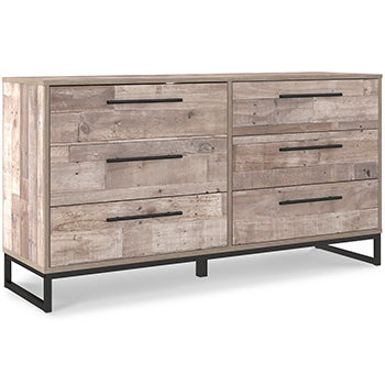 Six Drawer Dresser Neilsville Whitewash