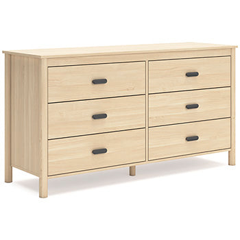 Six Drawer Dresser Cabinella Tan