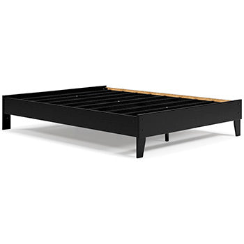 Queen Platform Bed Finch Black