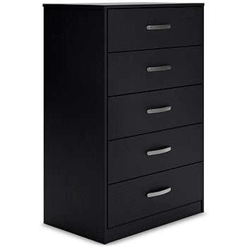 Five Drawer Chest Finch Black