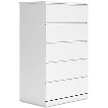 Five Drawer Chest Onita White