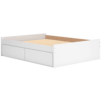 Queen Platform Bed Panels Onita White