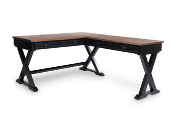 Home Office Desk Return Wildenauer Brown/Black