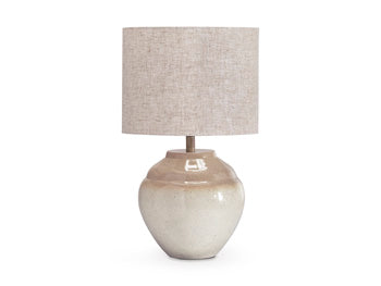 Metal Table Lamp (1/CN) Waldish Cream/Beige