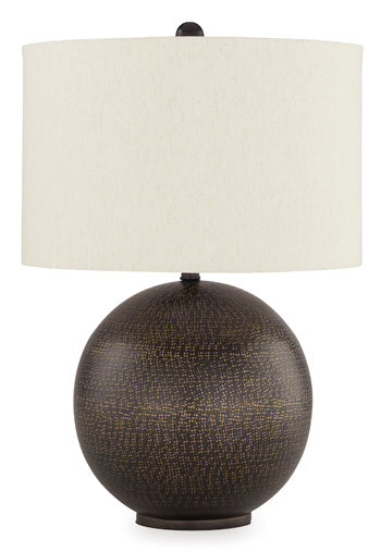 Metal Table Lamp (1/CN) Hambell Black/Gold Finish
