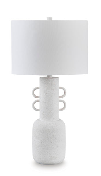 Metal Table Lamp (1/CN) Perringhill Distressed White