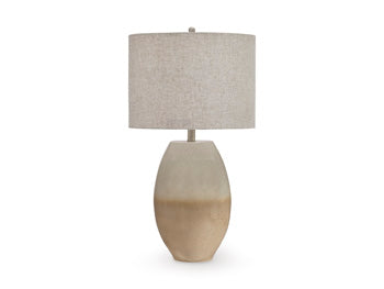 Metal Table Lamp (1/CN) Linas Cream/Beige