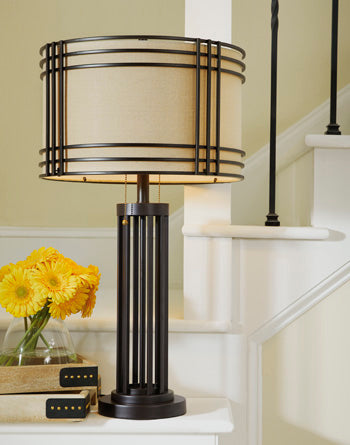 Metal Table Lamp (1/CN) Hanswell Dark Brown