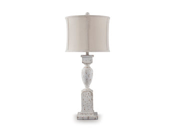 Poly Table Lamp (1/CN) Madsbrook Antique White