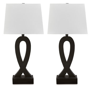 Poly Table Lamp (2/CN) Markellton Black