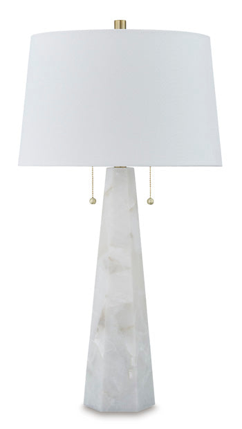 Alabaster Table Lamp (1/CN) Laurellen White