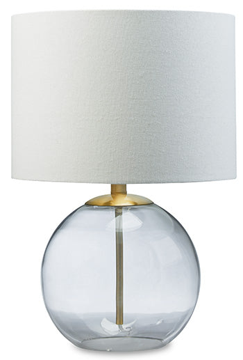Glass Table Lamp (1/CN) Samder Clear/Brass Finish