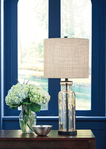 Glass Table Lamp (1/CN) Laurentia Champagne