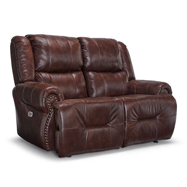Genet Leather Reclining Loveseat