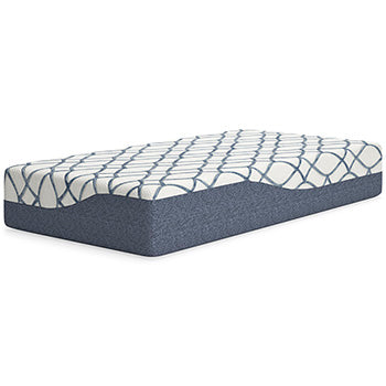 Twin Mattress 12 Inch Chime Elite 2.0 White/Blue