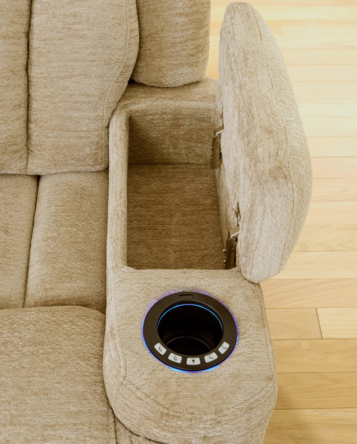 Dalton Reclining Sofa w/power Drop down table