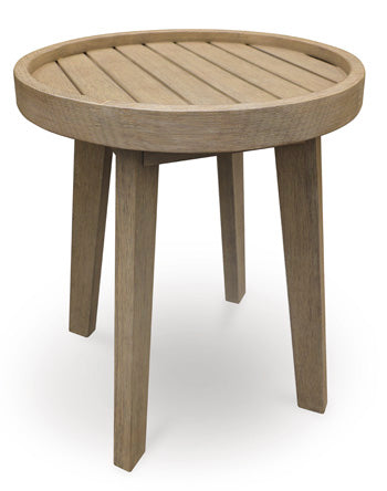 Round End Table Marina Sun Beige