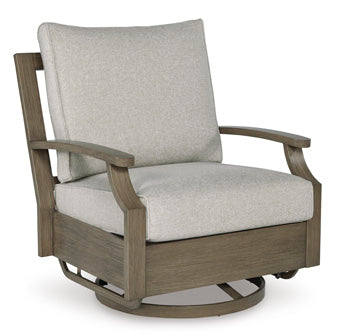 Swivel Glider Chair w/Cushion Rainier Ranch Brown/Beige