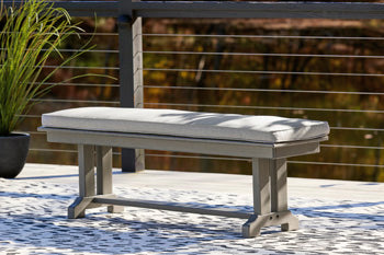 Bench with Cushion Visola Gray
