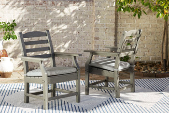 Arm Chair With Cushion (2/CN) Visola Gray