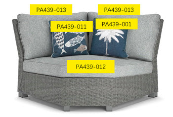 Pillow Naples Beach Blue/Gray
