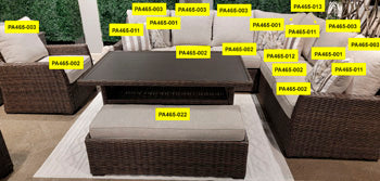 Corner Seat Cushion Brook Ranch Light Brown