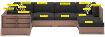 Back Cushion Citrine Park Black