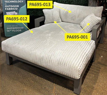 Lounge Back Cushion Moonlight View Gray