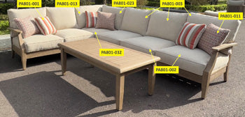 Corner Seat Cushion Clare View Beige