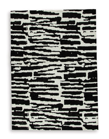 Medium Rug Bramshaw Black/Ivory