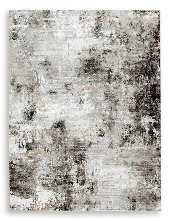 Large Rug Langwell Black/Gray/White
