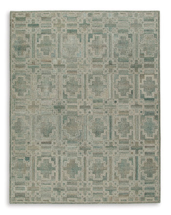 Large Rug Jossland Green/Ivory