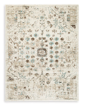 Large Rug Jossler Ivory/Brown/Teal
