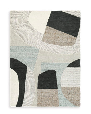 Medium Rug Edrickhill Grayish Teal/Taupe/Cream