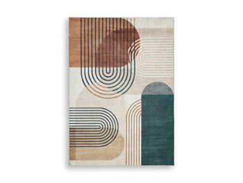Washable Large Rug Farrendale Multi