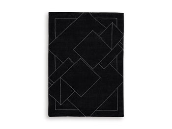 Medium Rug Marav Black/White