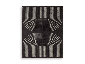 Large Rug Eldonmore Black/Ivory